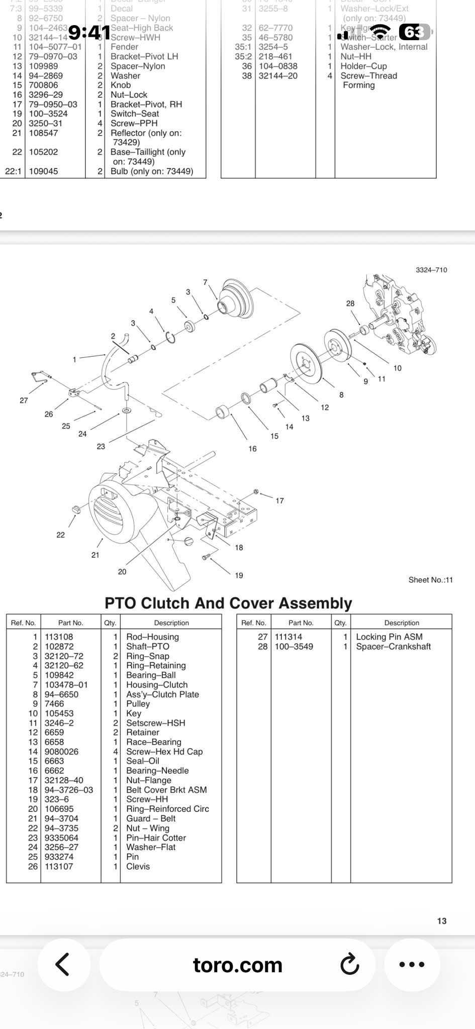 2004 pro senior clutch