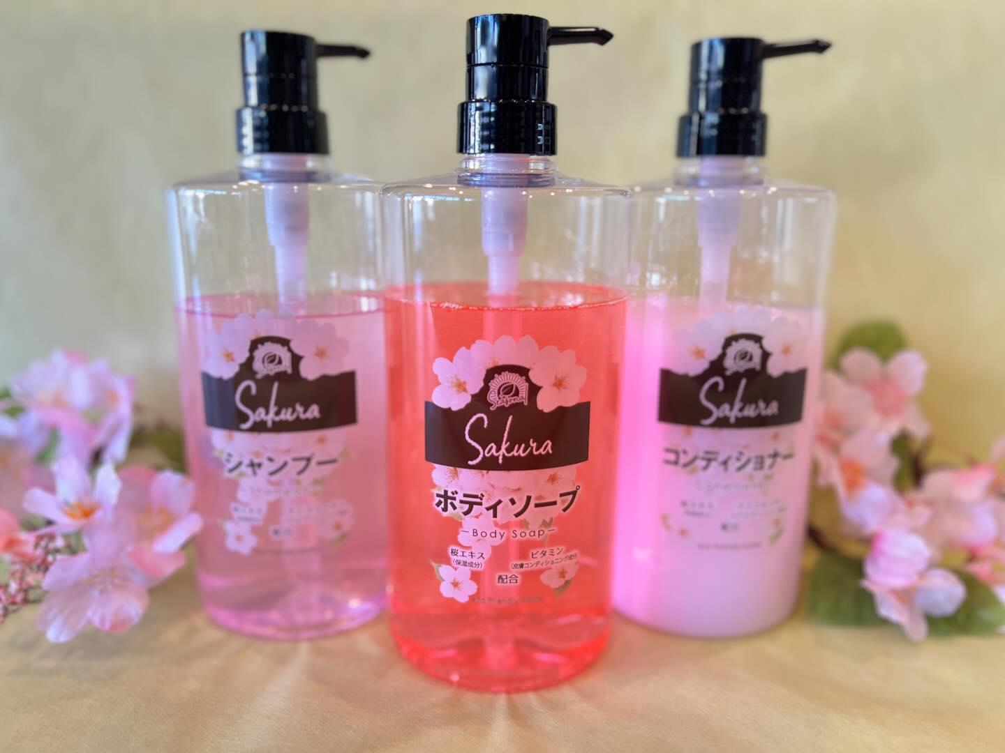 サウナ鷹の湯 - 女湯に桜のシャンプーを春限定で置きました😊 お試し