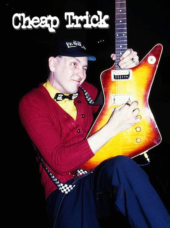 Holding his famous five-neck guitar! 🎸🎸🎸🎸🎸 Happy 76th