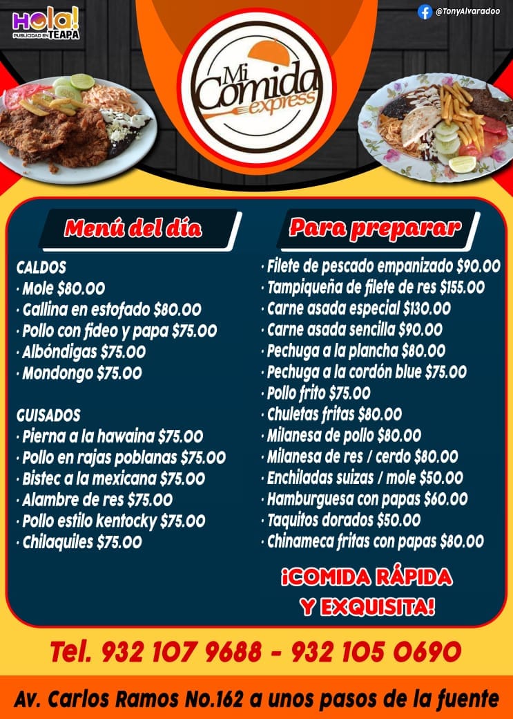 👩‍🍳 Mi Comida Express #Teapa... - Mi Comida Express