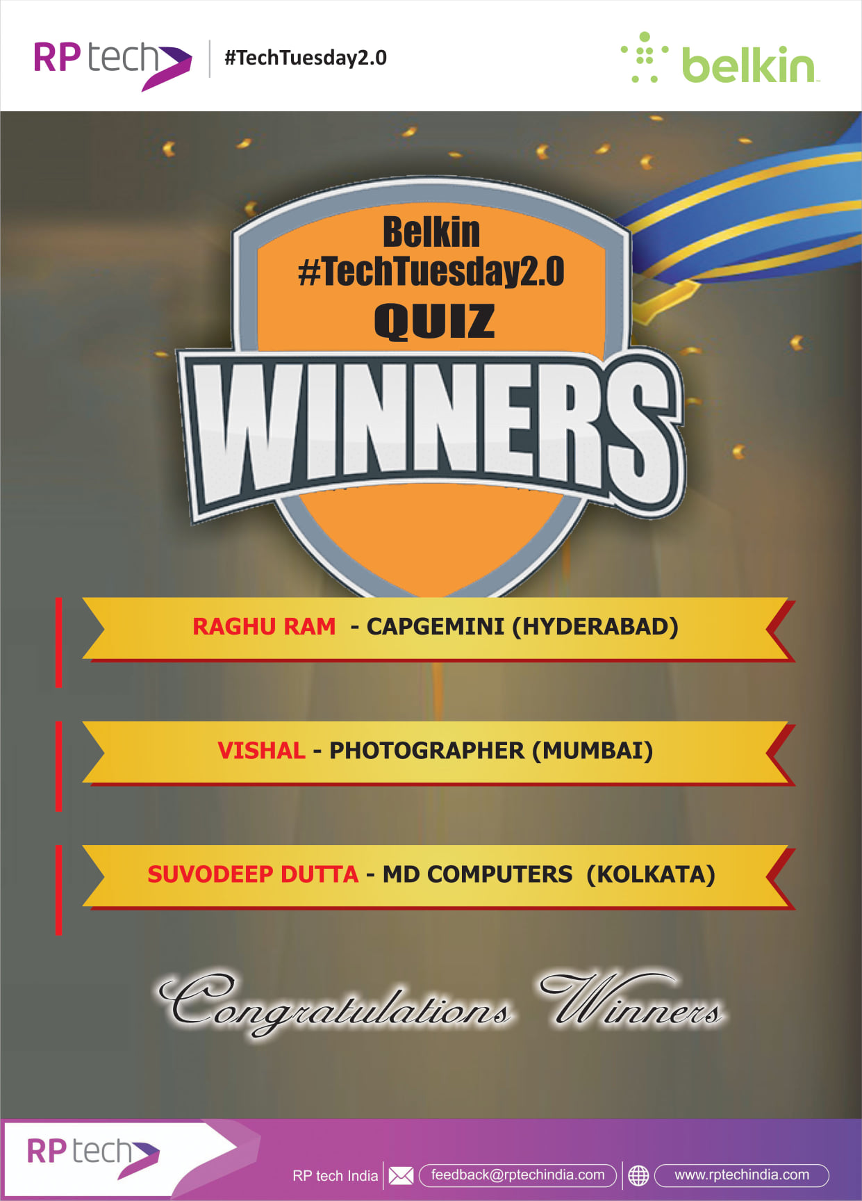 Congratulations!!! Winners of... - Rashi Peripherals Limited | Facebook