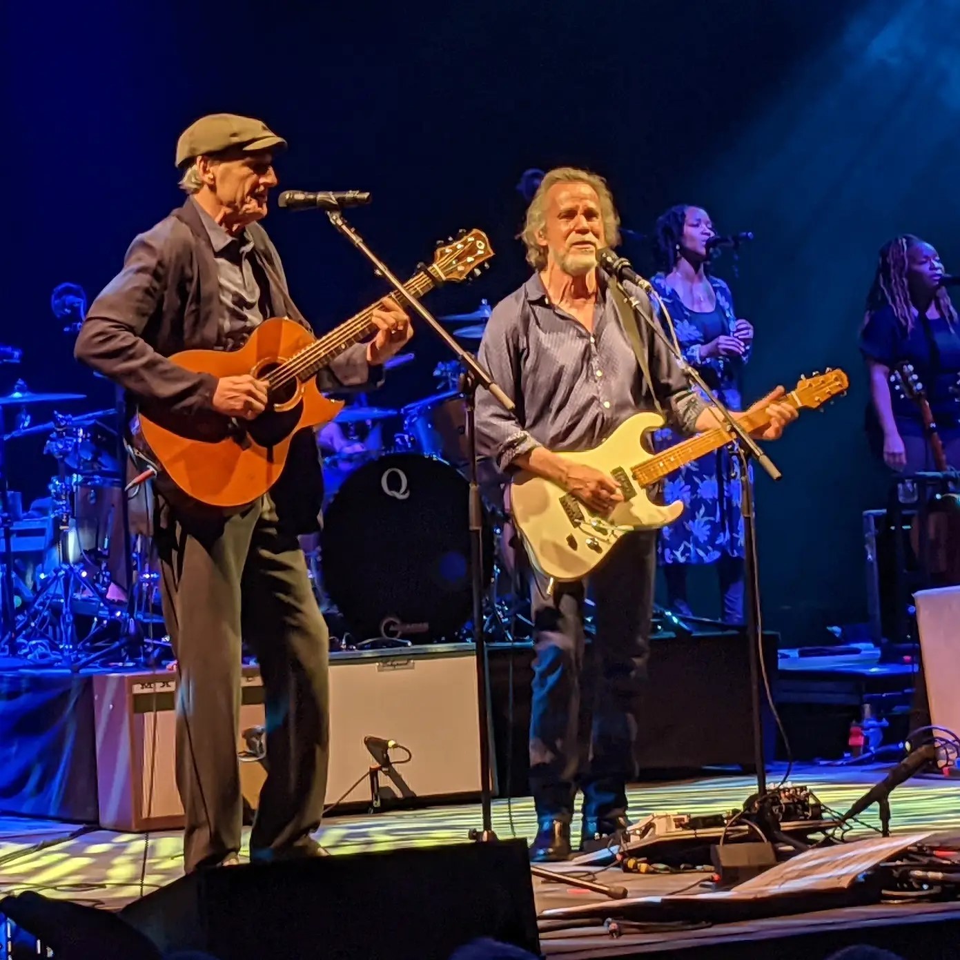 James Taylor getting ready for concerts