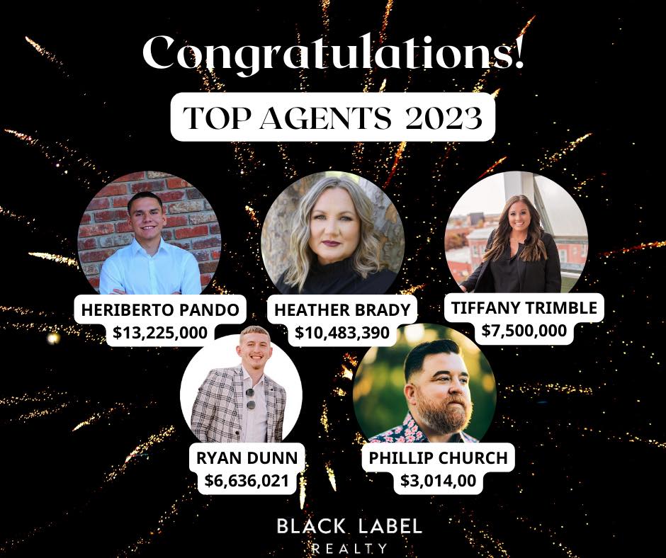 Congratulations to our Top Agents for... - Black Label Realty | Facebook