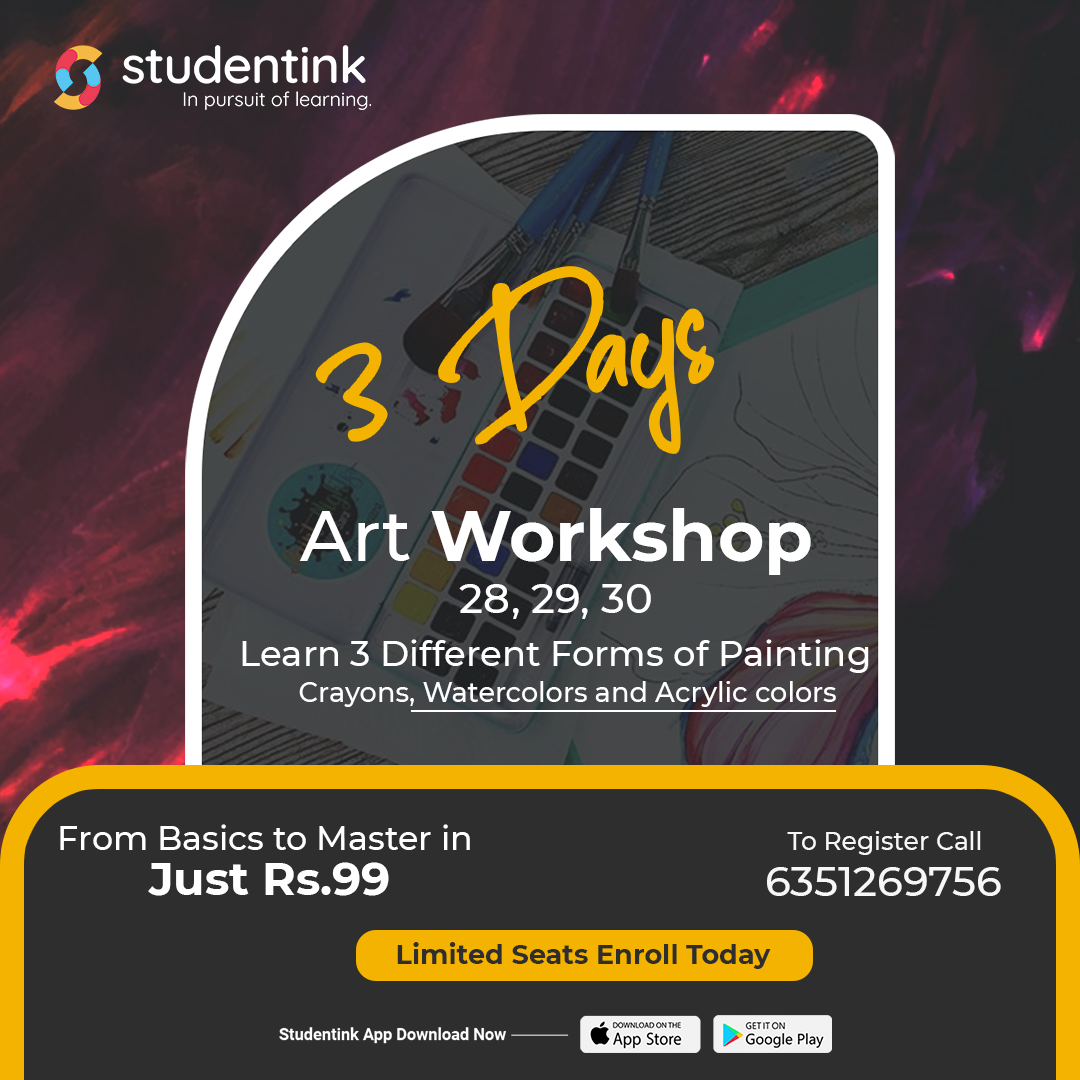 Student.ink - The Best 3 Days Art Class Don’t just learn...