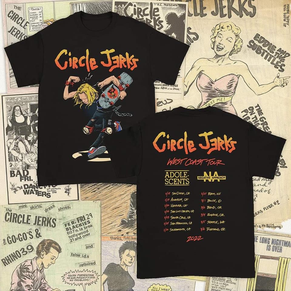 CIRCLE JERKS 2026 JAPAN TOUR MERCH AVAILABLE NOW! 🎉💯😁