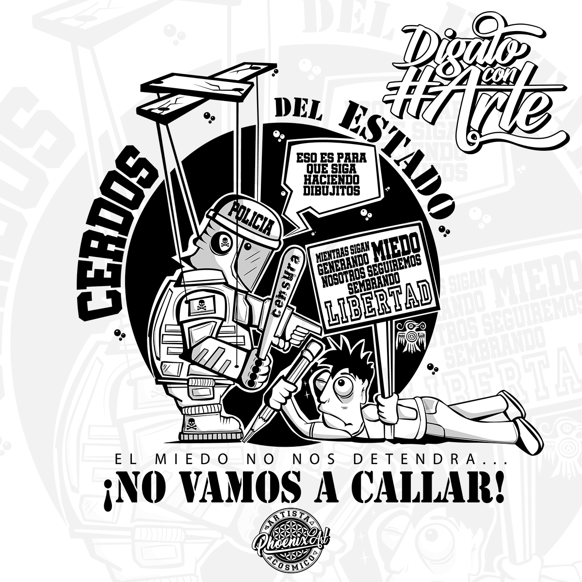 Taller Grafico Phoenix Art - El miedo no nos detendrá!!! NO VAMOS A ...