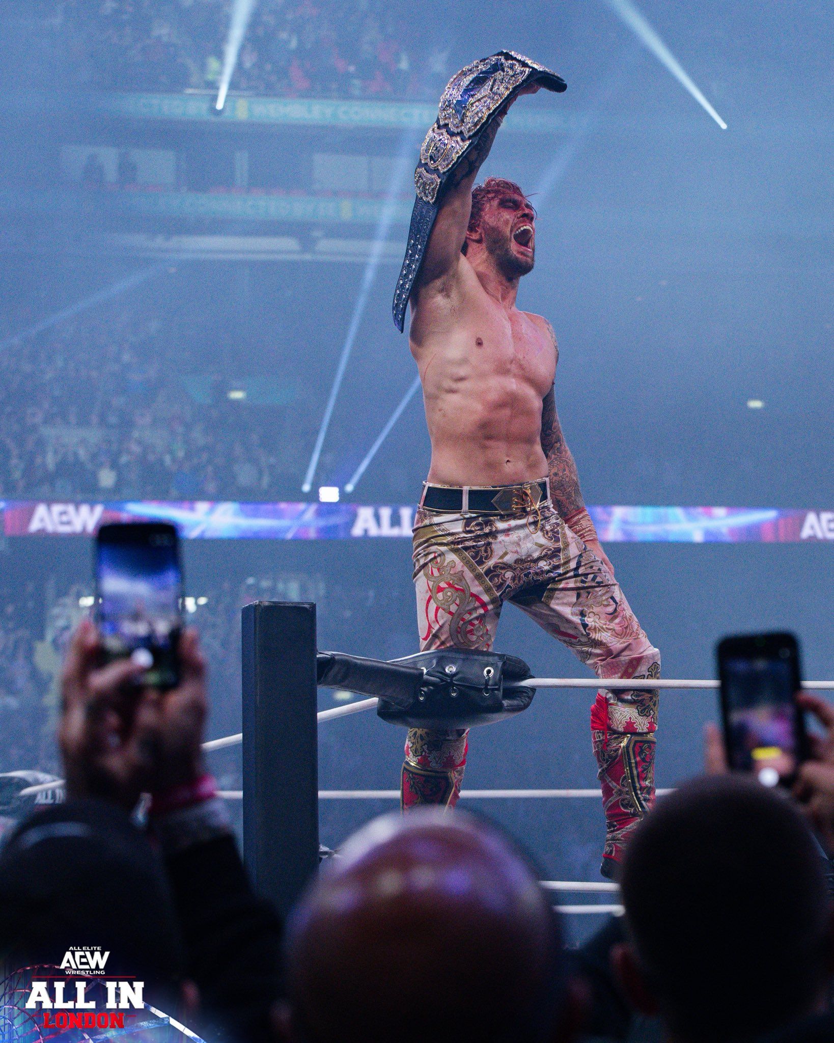 Will Ospreay wins championship at AEW All In London