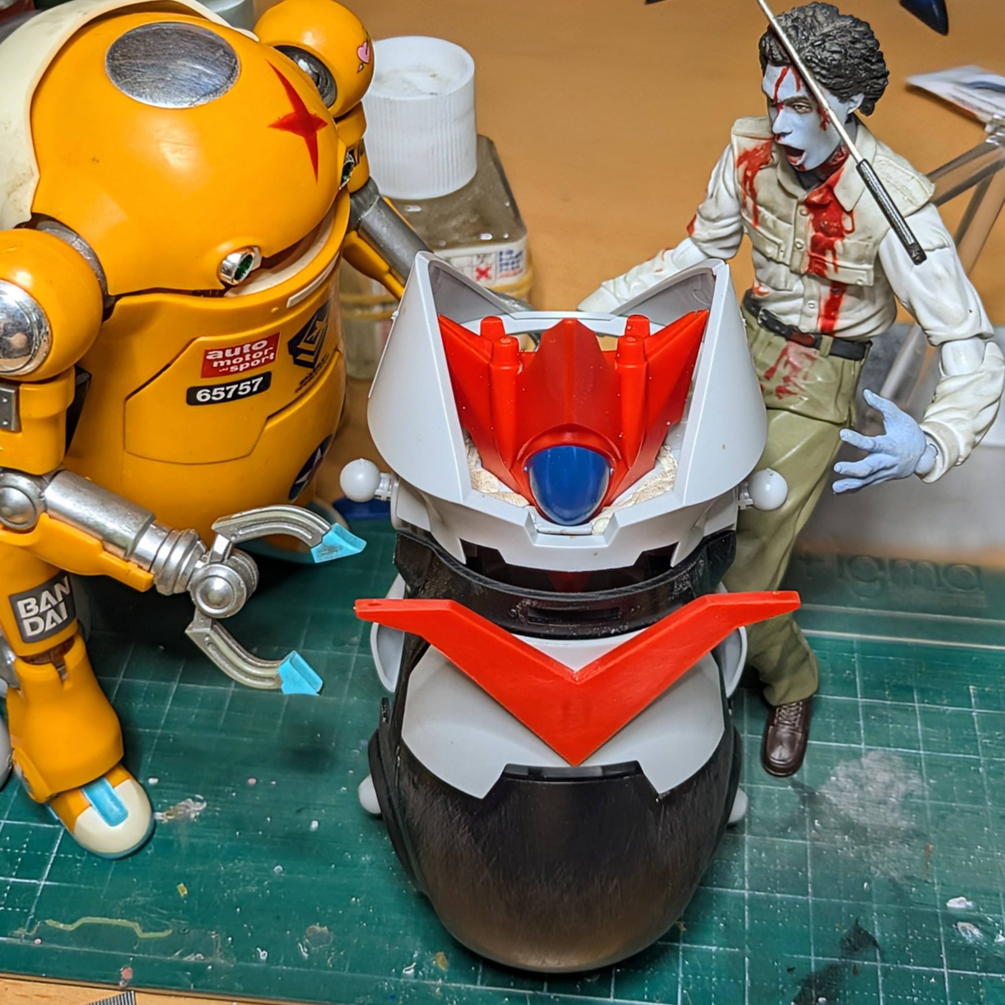 確認用 ハセガワ1/72四式戦「疾風」完成。保々素組みです。追加工作は