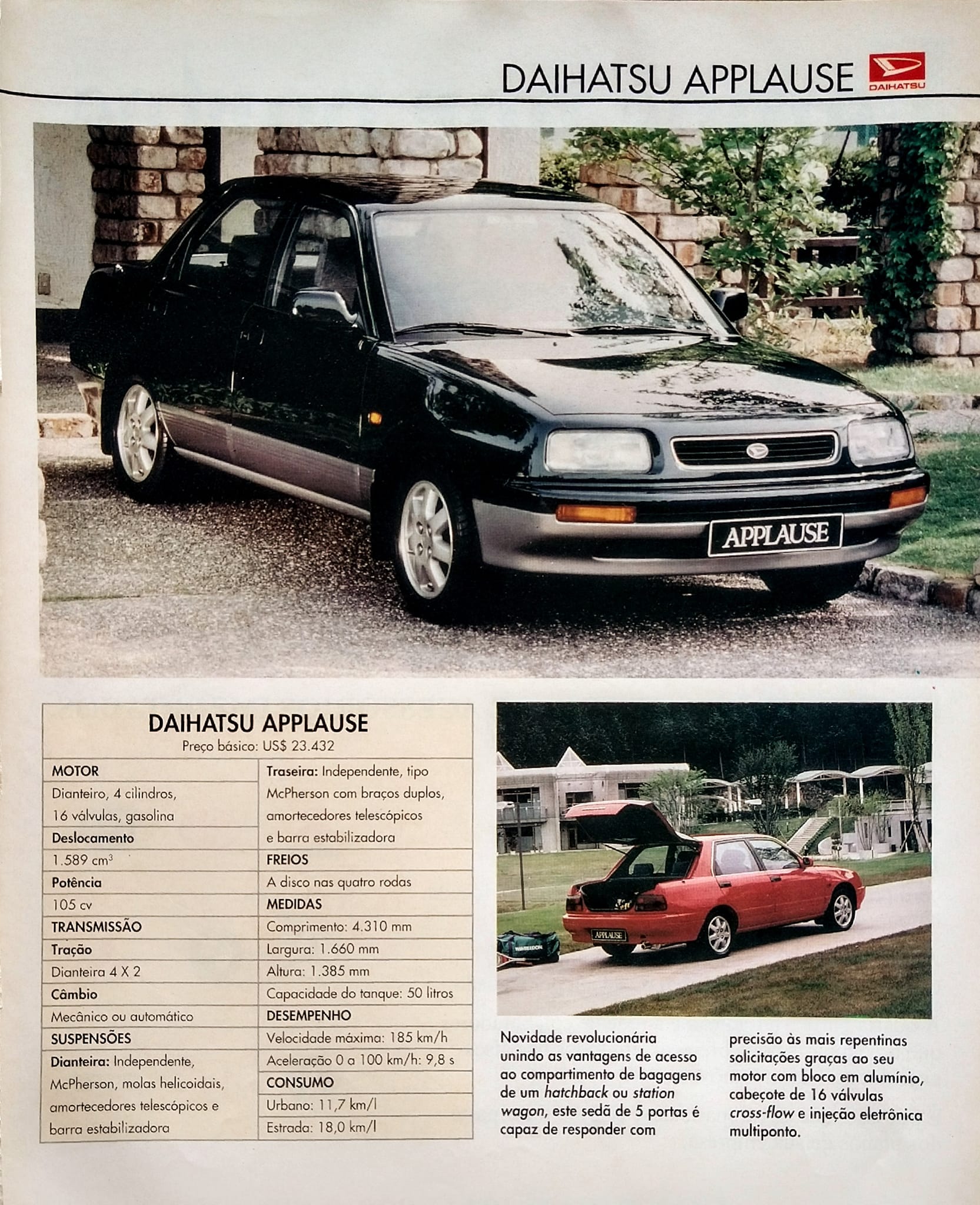 DAIHATSU APPLAUSE 1994/95.
