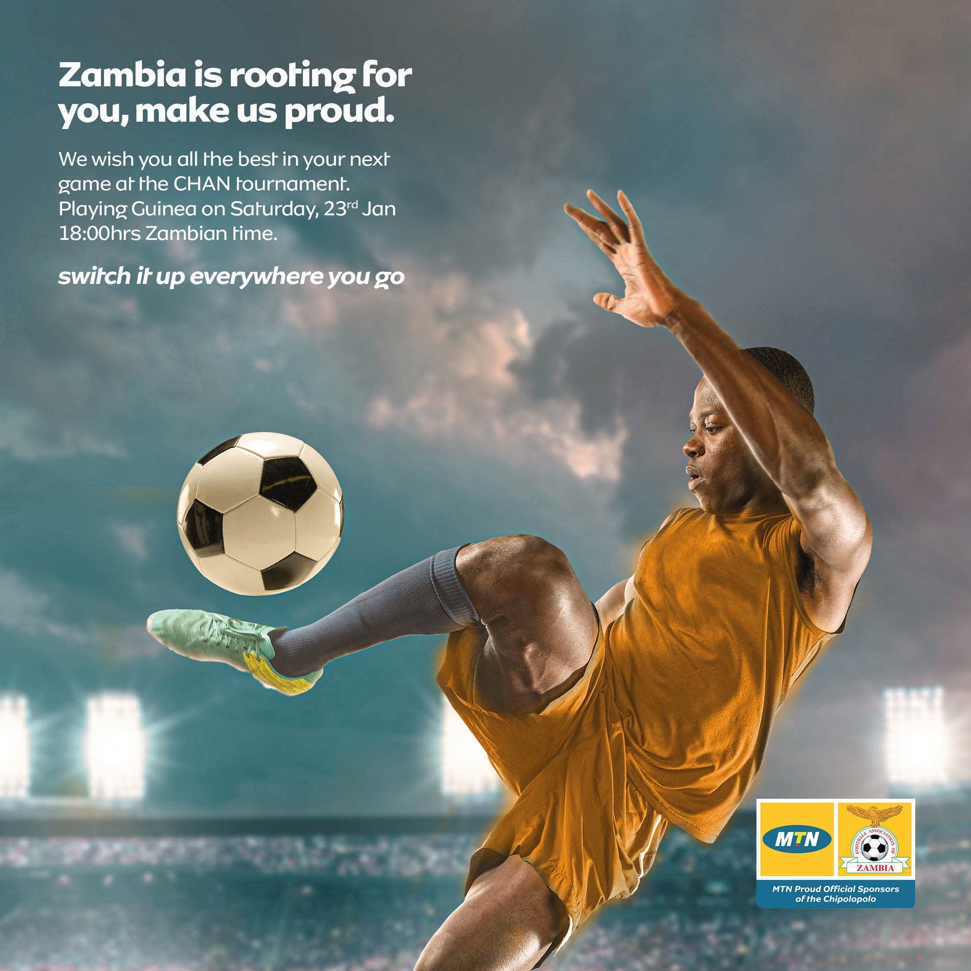 MTN Zambia - All the best to the #Chipolopolo who take on... | Facebook