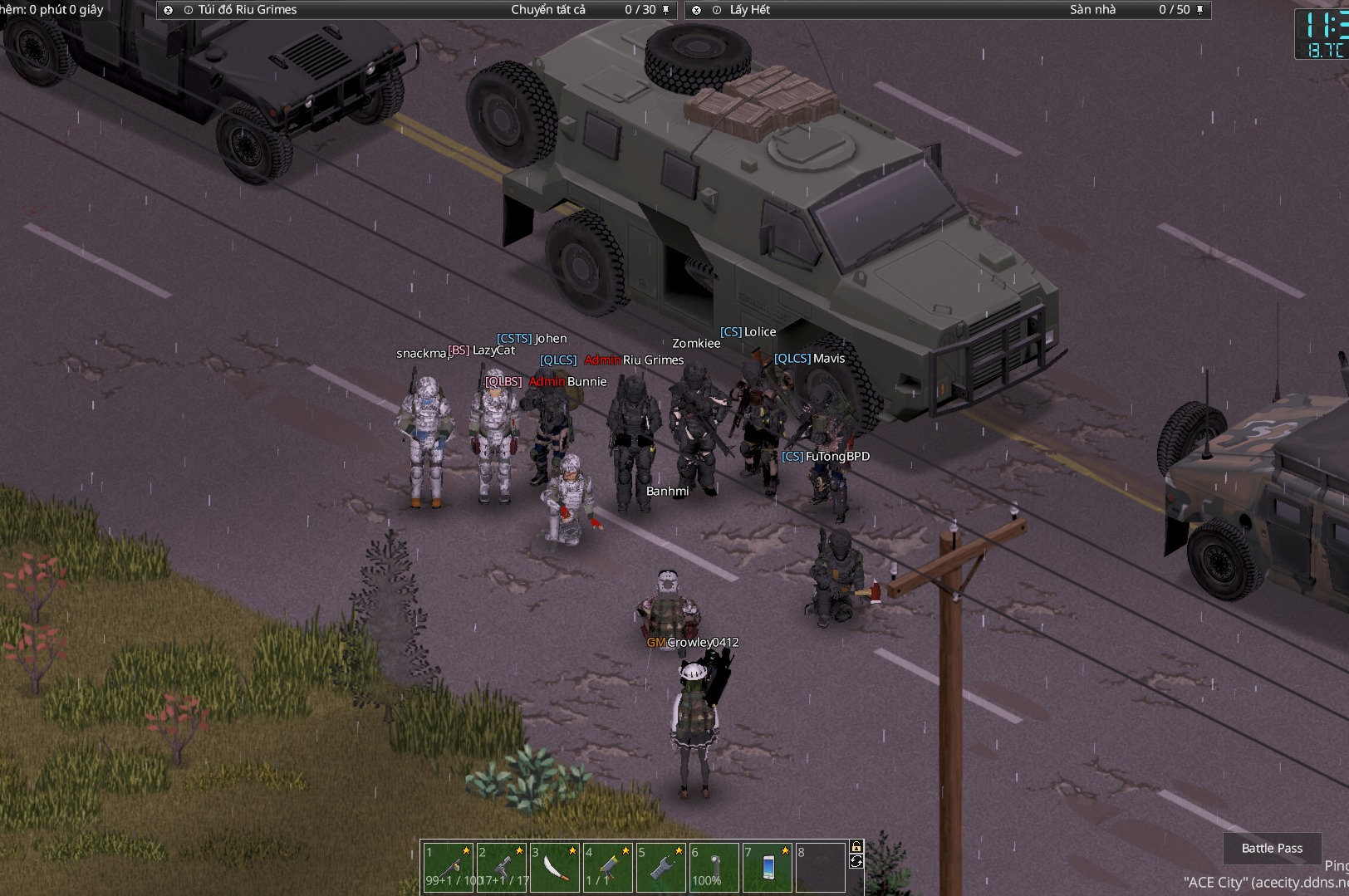 Project Zomboid VietNam Community | 🌆 **ACE CITY ROLEPLAY — MÙA 