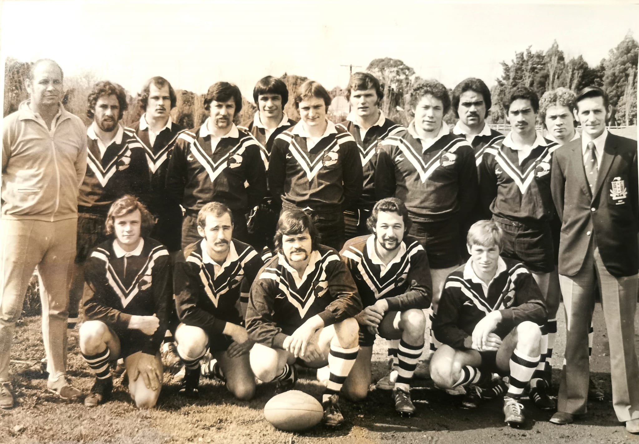Kiwis team photo from the mid 1970s