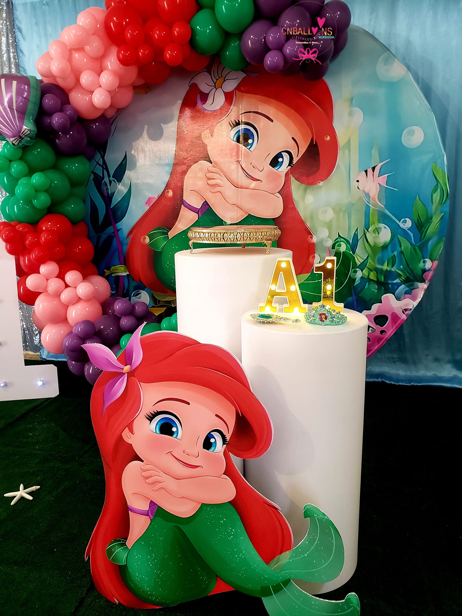 👑 Decoración La Sirenita Ariel,... - CnBalloons Creations | Facebook