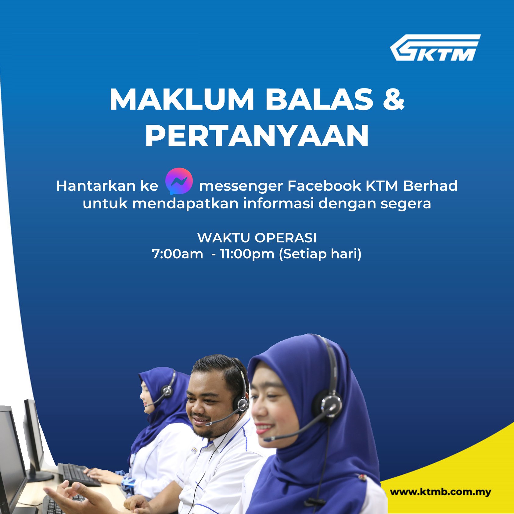 KTM Berhad - Pelanggan yang dihormati, Hantarkan... | Facebook