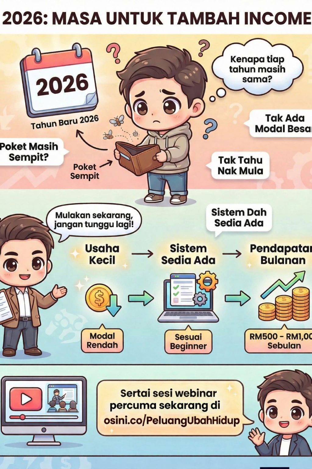 Nik - 2026 hampir bermula, tapi poket masih rasa sempit? Nak tambah ...