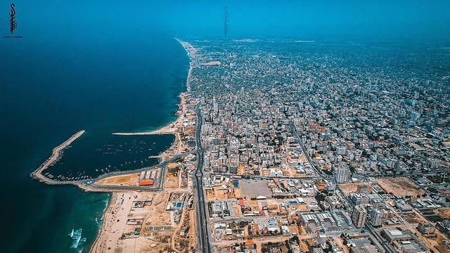 An aerial view of Gaza city. 🇵🇸 - Days of Palestine | Facebook