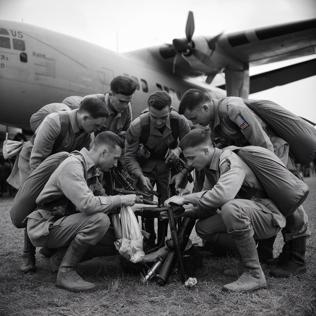 82nd airborne division paratroopers in Normandy June 1944