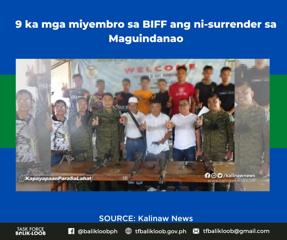 Mitahan ang siyam nga miyembro sa... - Task Force Balik-Loob | Facebook
