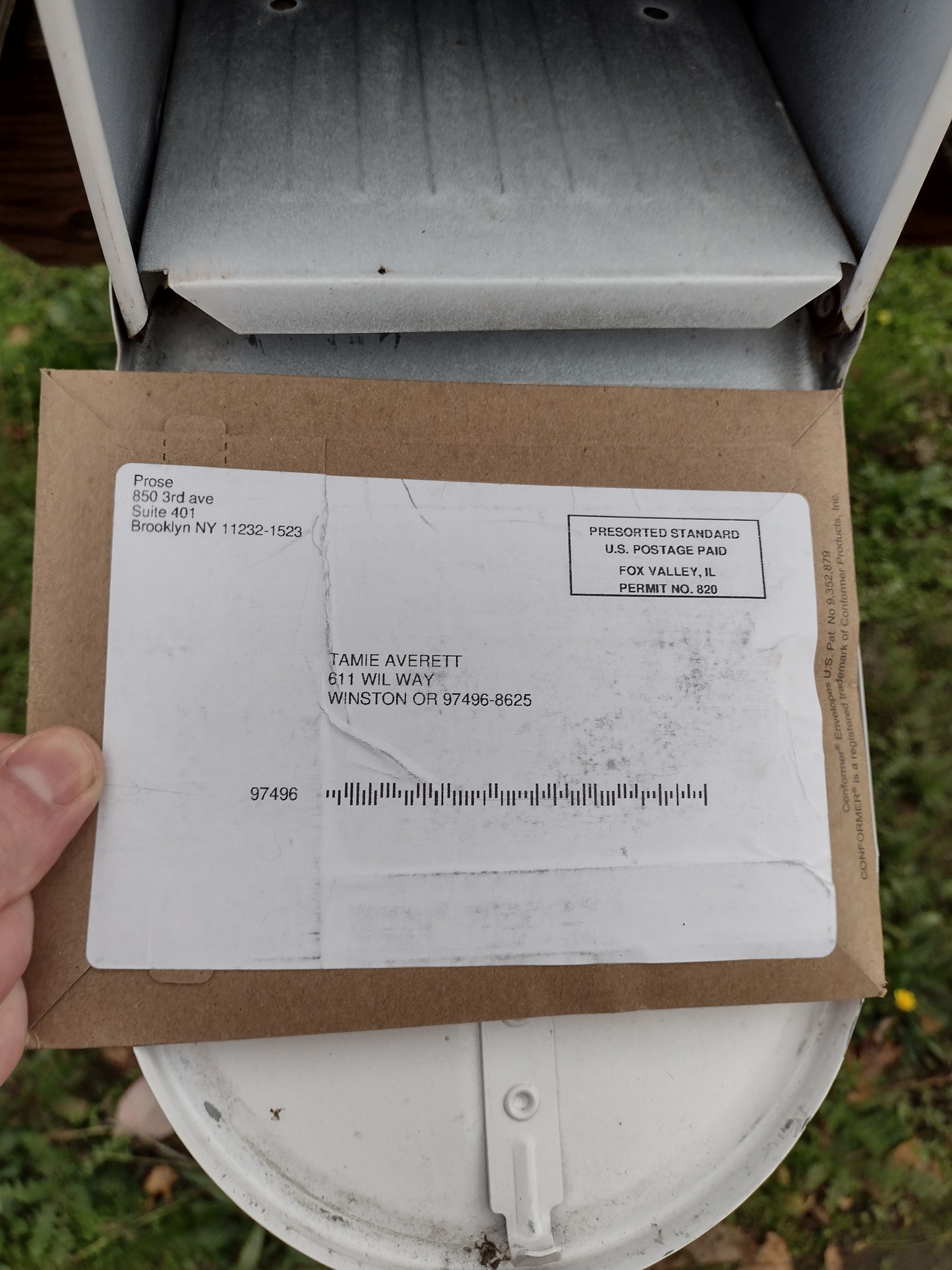USPS package delivered to wrong address in Tamaqua, PA area
