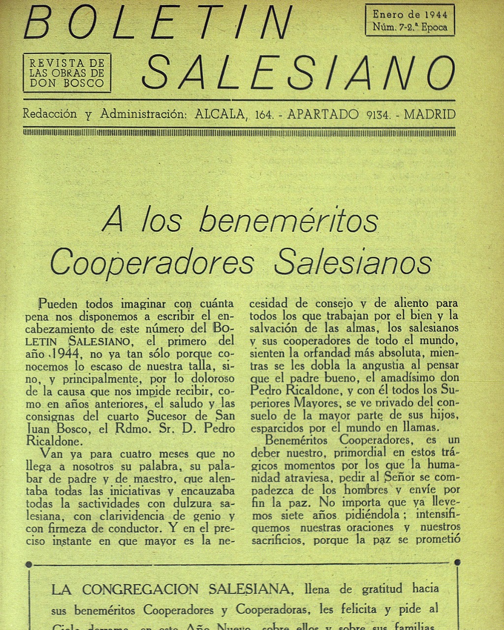 Salesianos - #EfeméridesSalesianas: En 1944 se empieza a...