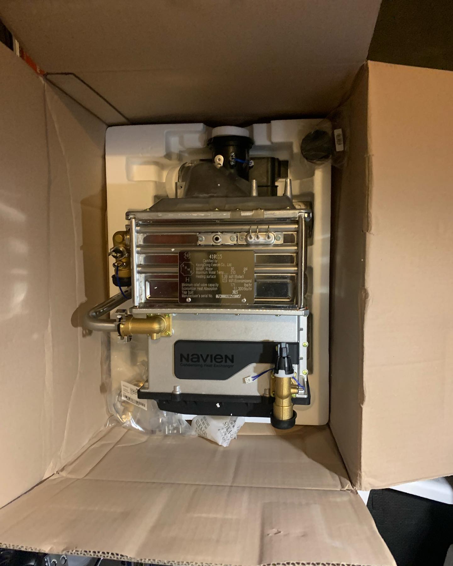 New heat exchanger on a Navien NCB... - Emerald City Plumbing