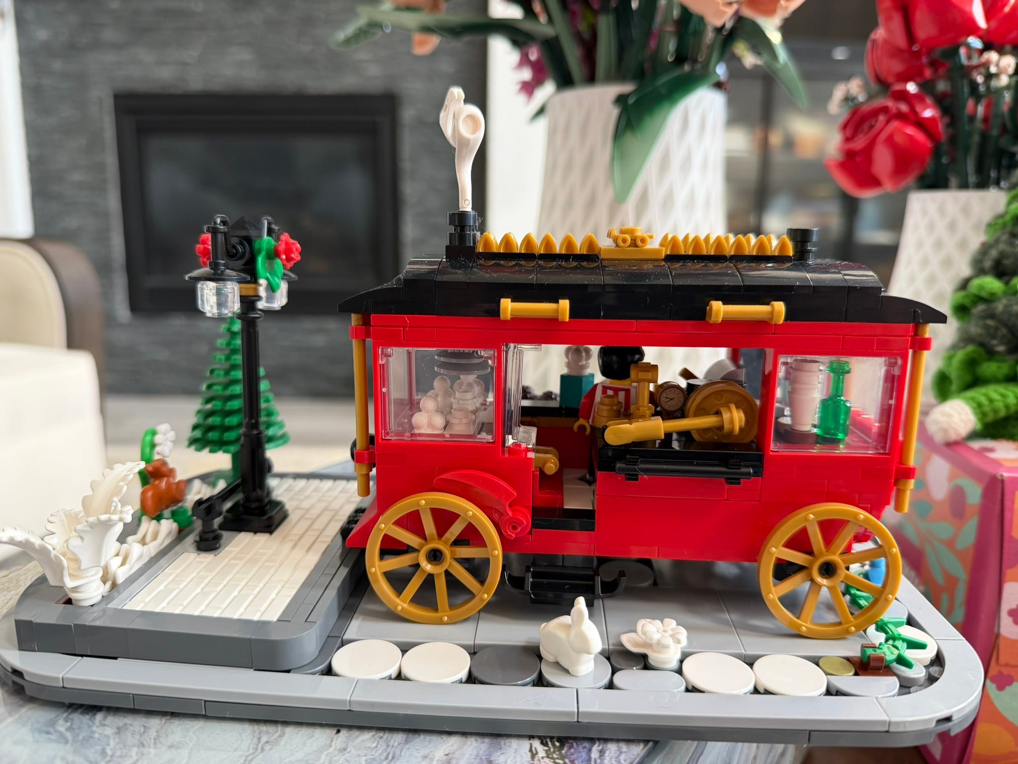 Finished winterizing my Bricklink Popcorn Wagon set 910052