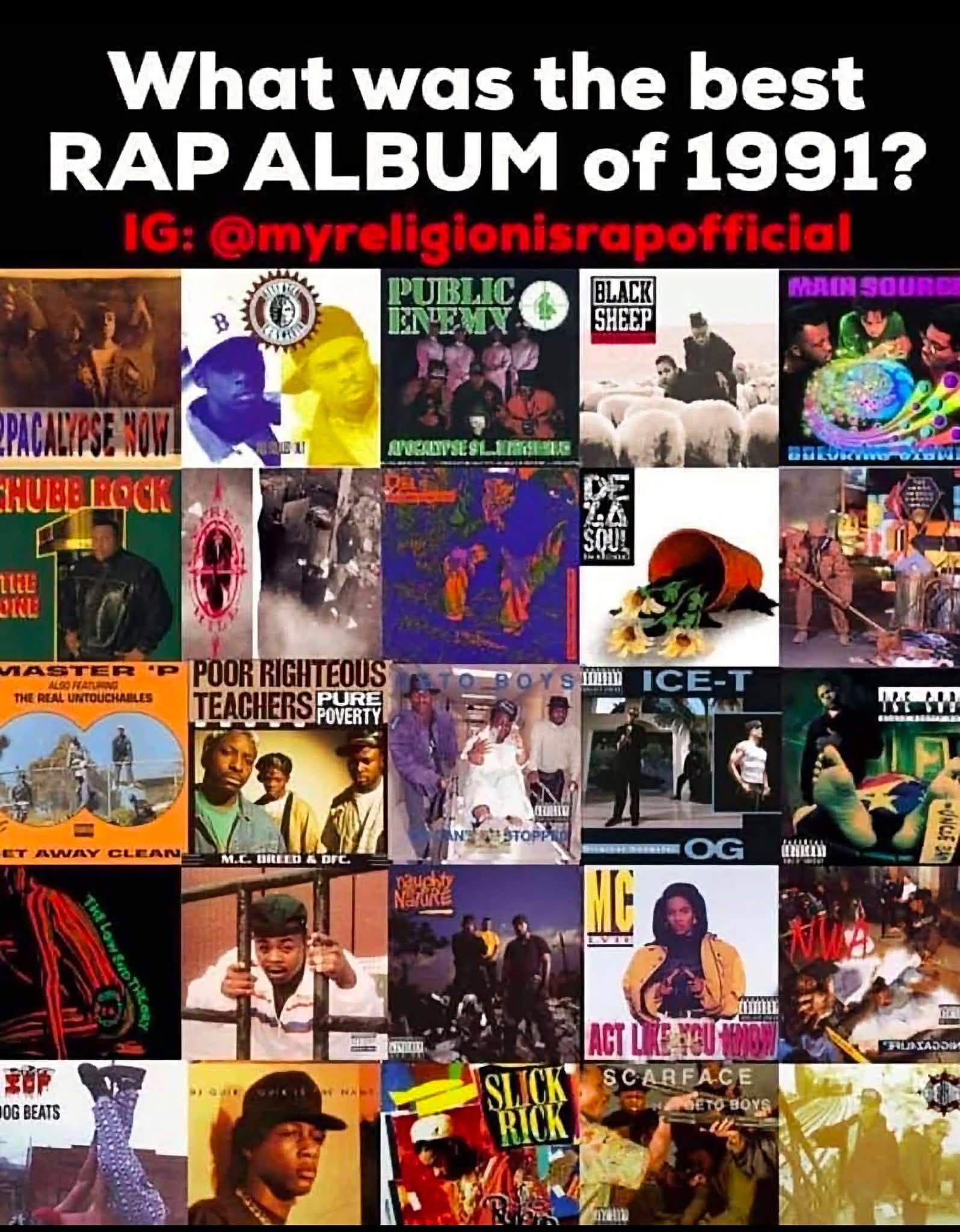Hip hop CD and cassette collection from 80's and 90's