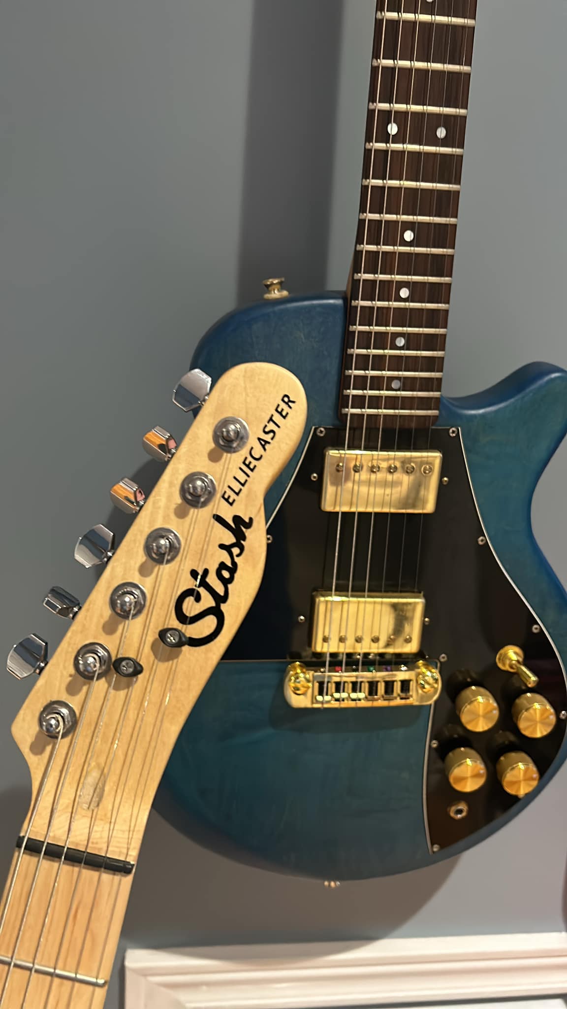 Blast Cult's handmade Spellcaster electric guitar with TV Jones