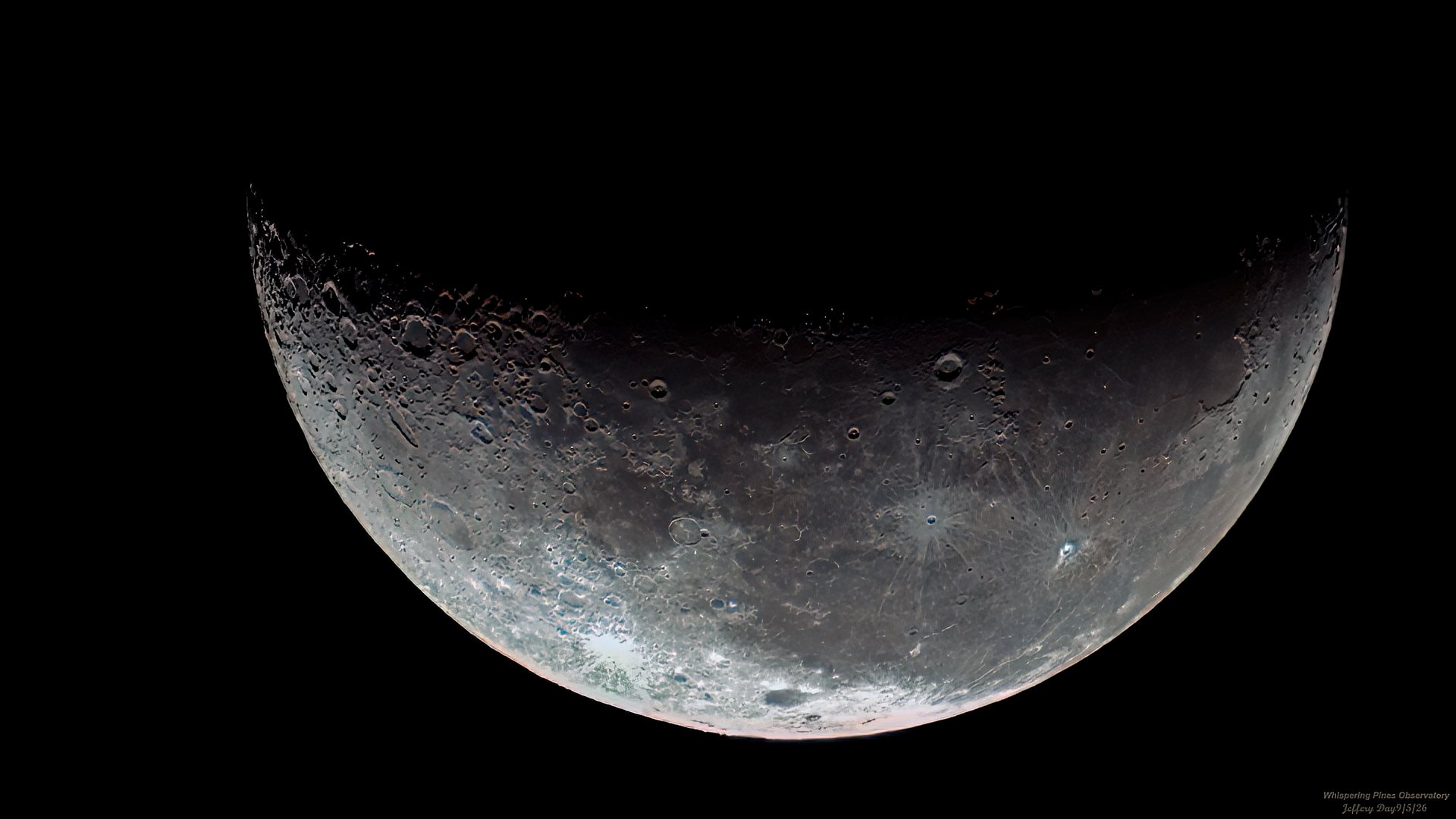 Waning crescent moon photography with ZWO camera