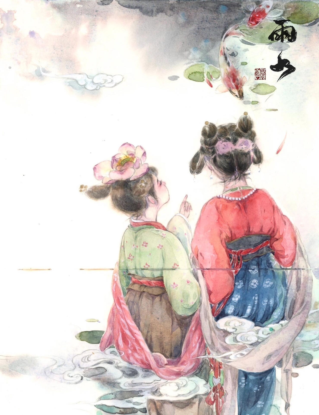 SINOSPHERE 漢字文化圈 | Song Dynasty Hairstyle: Shuang Huan Ji 双鬟髻 “Double ...