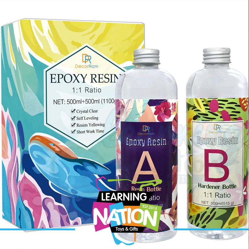 Epoxy Resin Super Clear 2 Gallon Kit | 1:1 Resin and Hardener for High Gloss Coatings | For Bars, Table Tops, Flooring, Art, Bonding, Filling, Casting | Safe for Wood, Metal, Stone