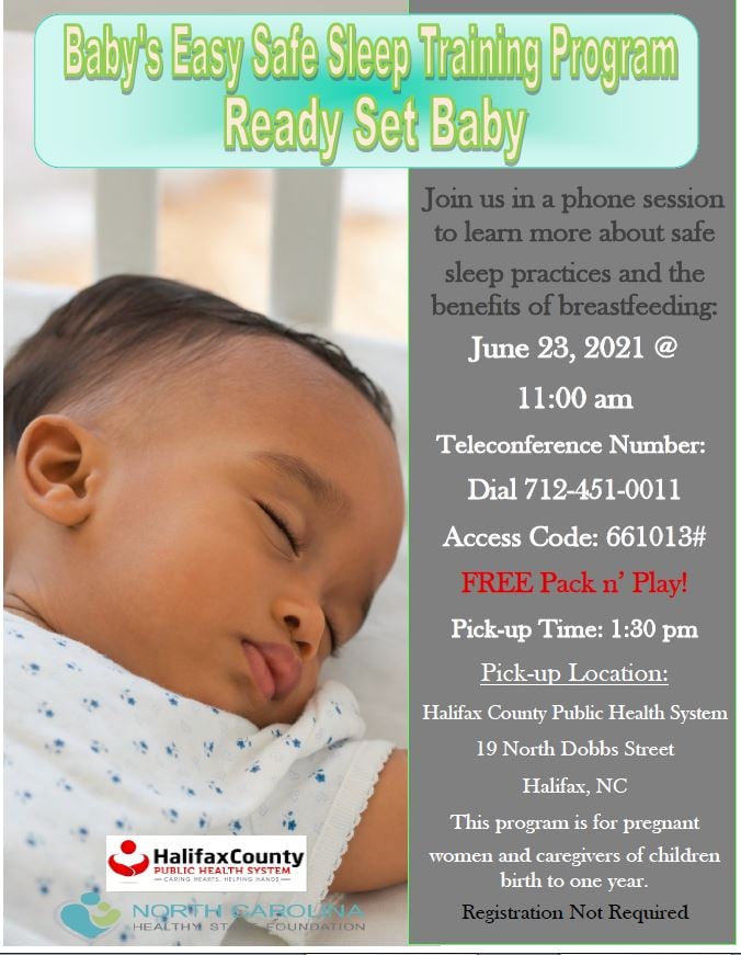 Halifax County Public Health System - JOIN US IN A SAFE SLEEP TRAINING ...