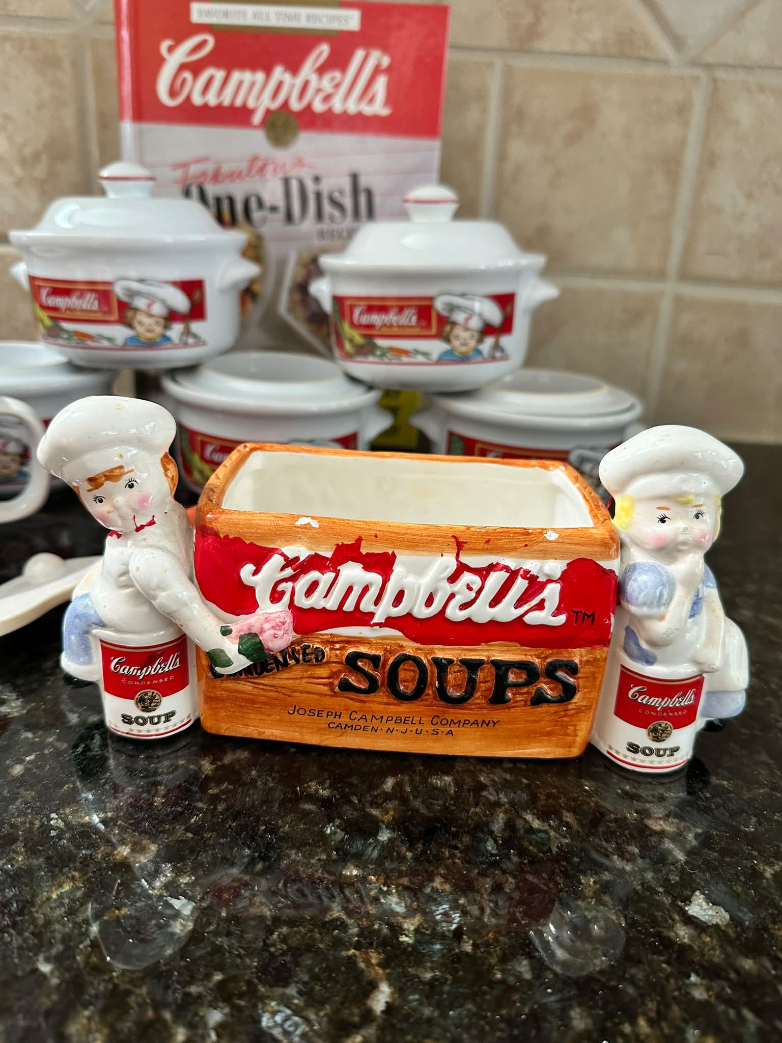 The cutest little Vintage 1990's Campbell's soup thermos. Also
