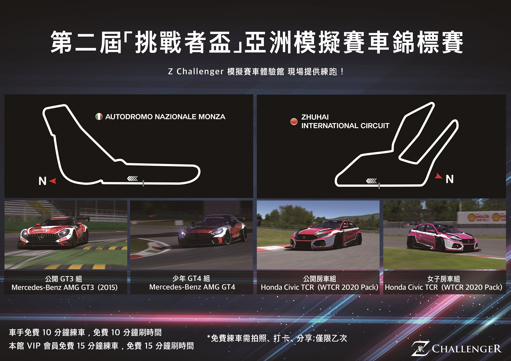 【Z Challenger.TW 模擬賽車體驗館正式開放 「第二屆... - 挑戰者盃 國際模擬賽車錦標賽 - 台灣站 | Facebook