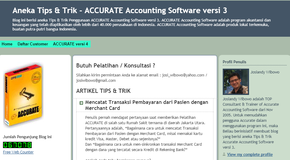 Tips & Tricks of ACCURATE Accounting Software version 3