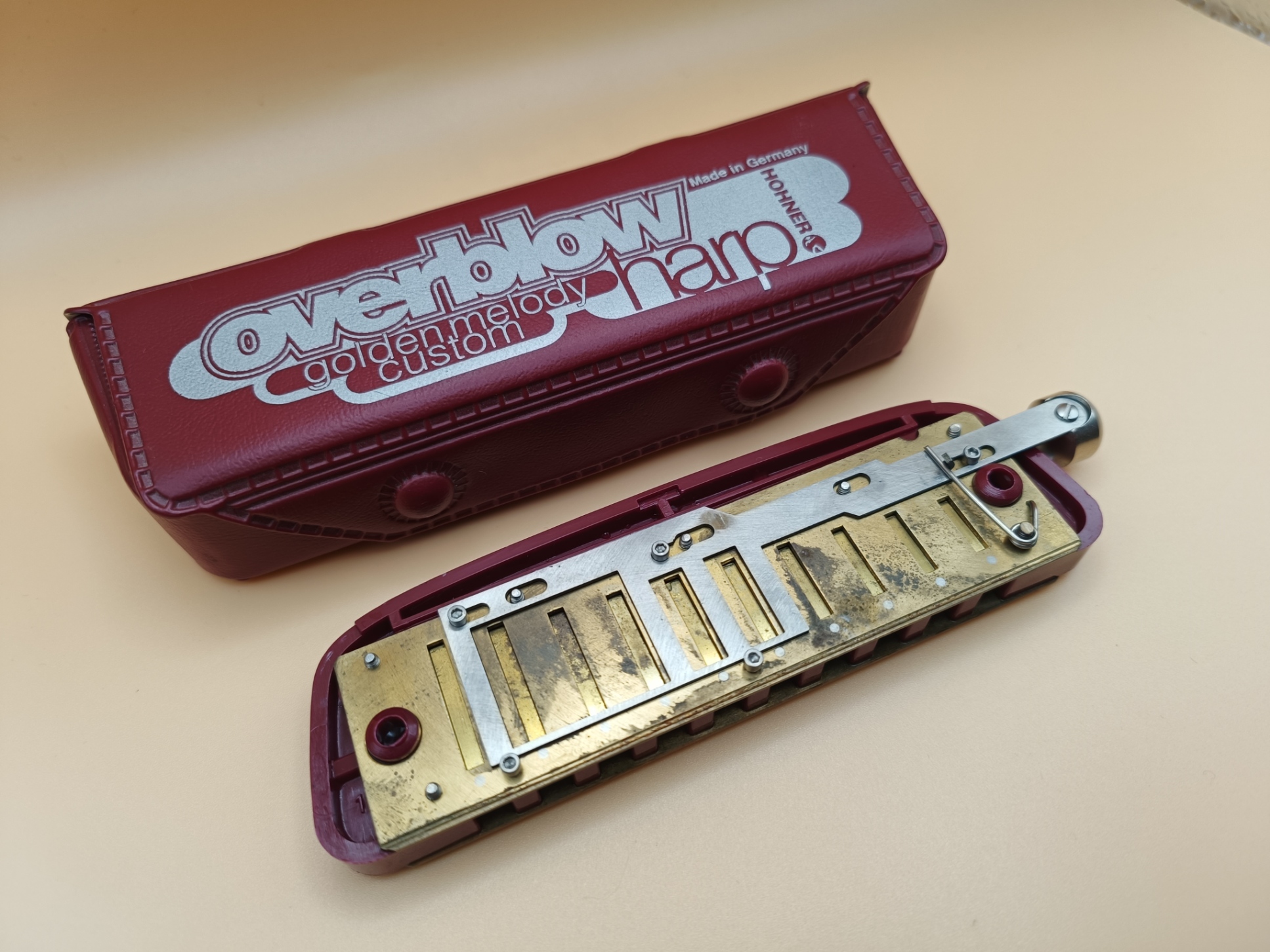 2007 Hohner 150th anniversary gold plated harmonica