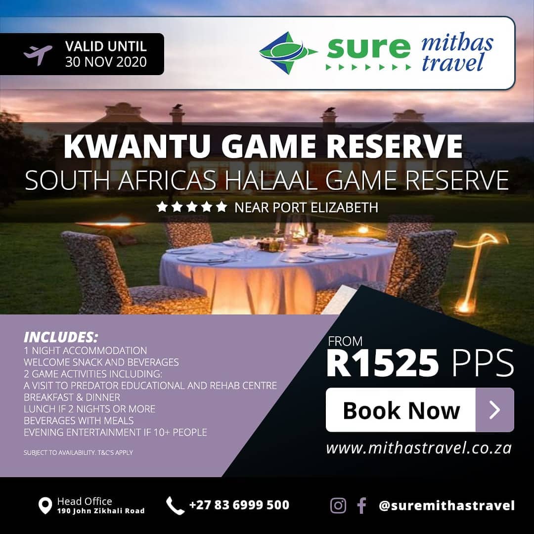 South Africa's only Halaal Game... - Sure Mithas Travel | Facebook