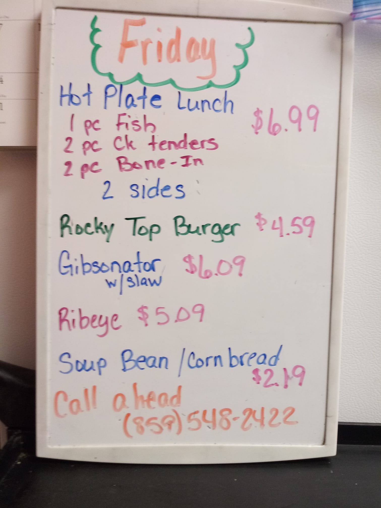 Estepp's Rocky Top Shell - Lunchtime! Full lunch menu plus hot plate ...