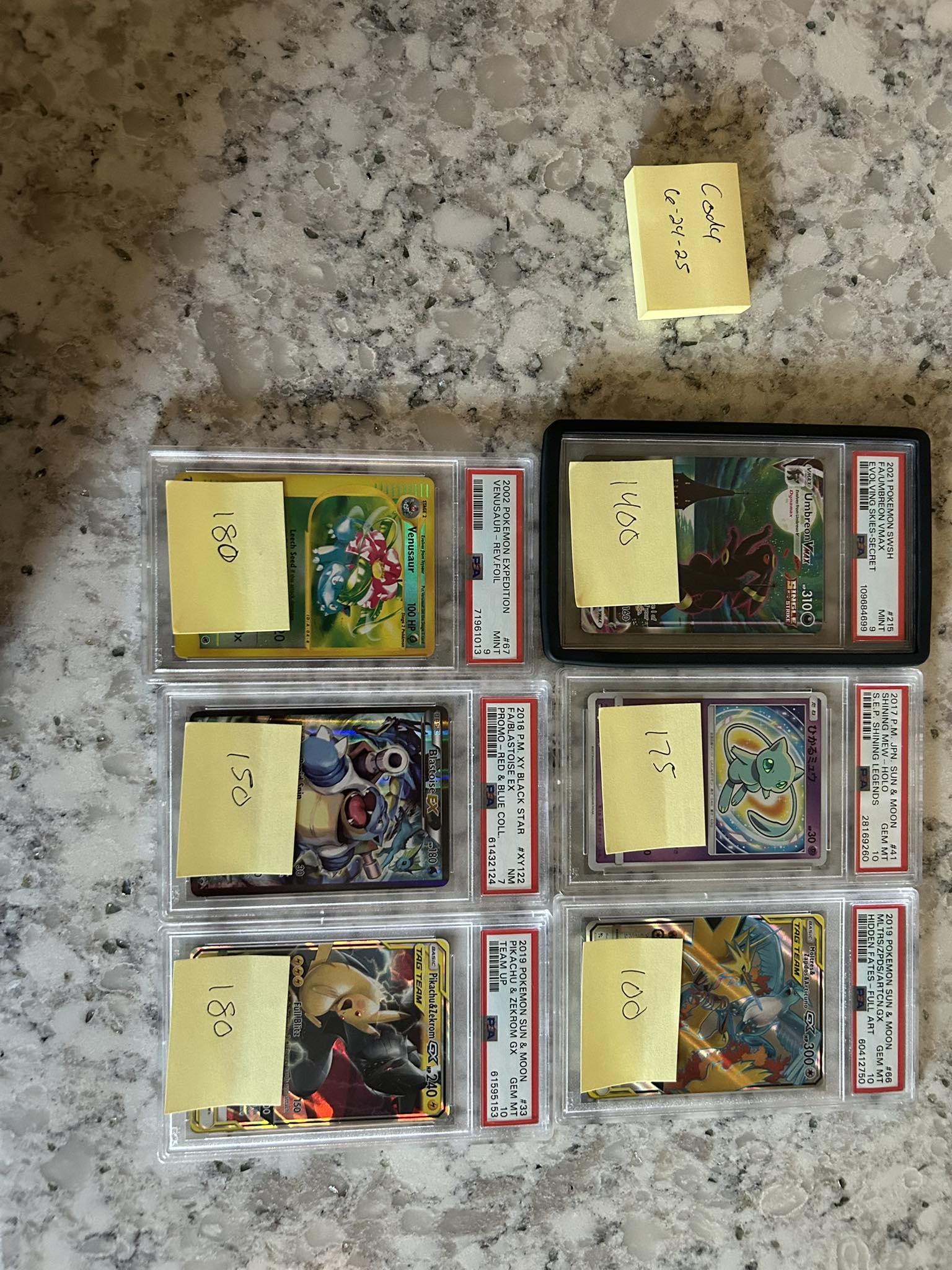 For sale: Japanese Pokémon cards, various prices, PayPal G/S accepted