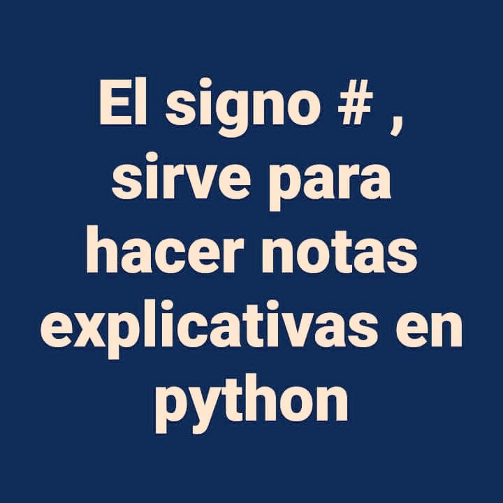 CPN Computación - El signo # sirve para hacer notas...