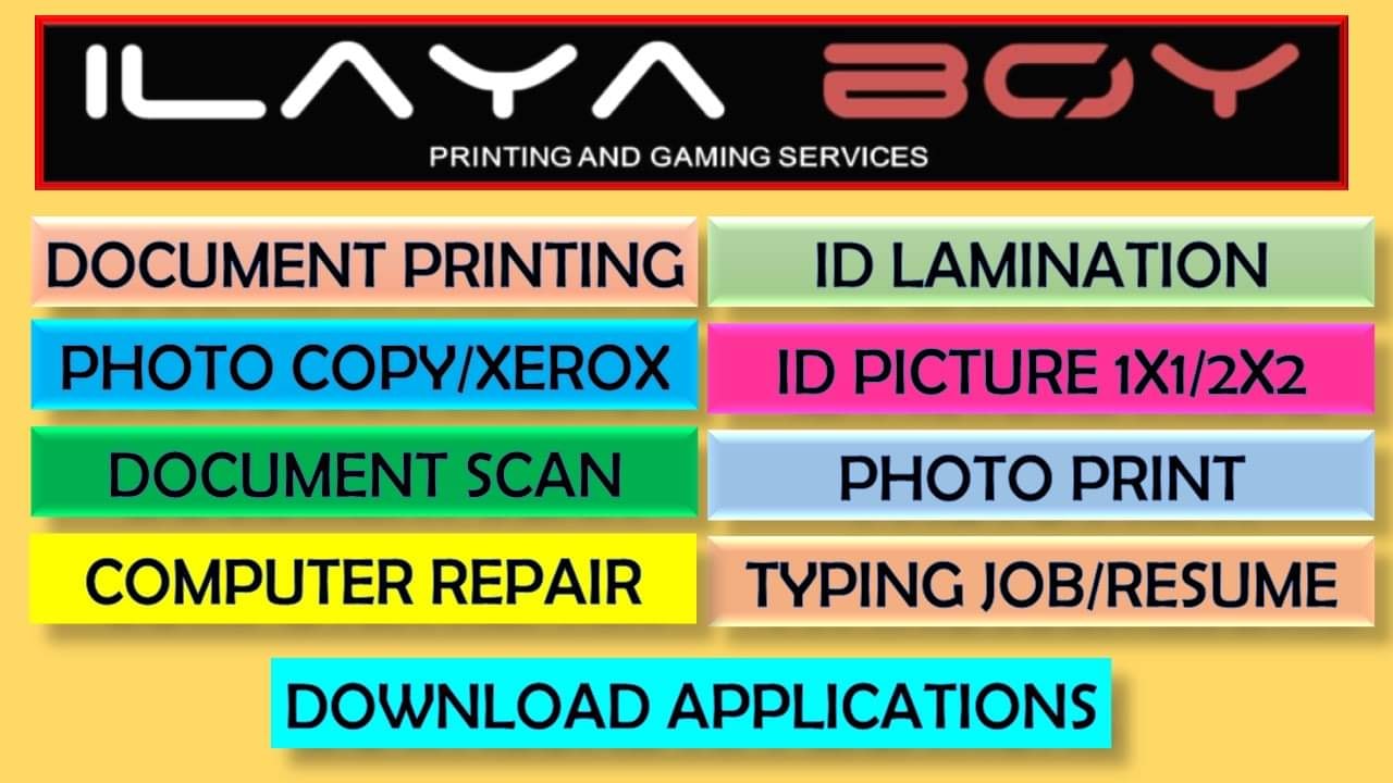 ILAYA BOY 2 Printing SHOP | Rodriguez