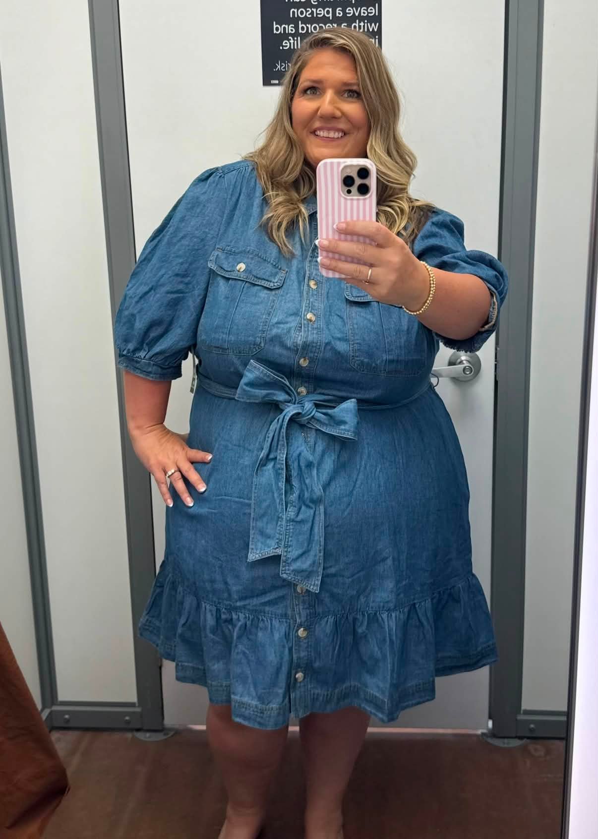 Plus-size denim dress options at Walmart?