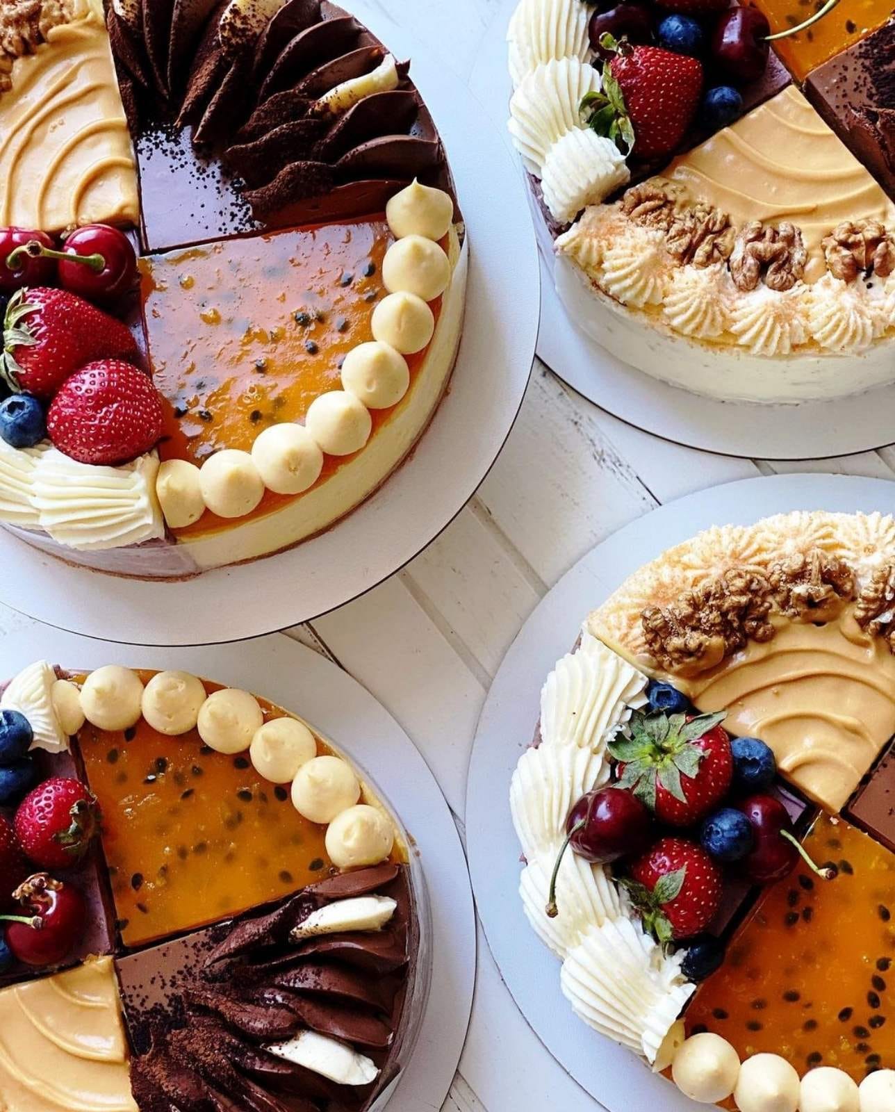 Elegant Cakes - Introducing mix match flavor cake on the...