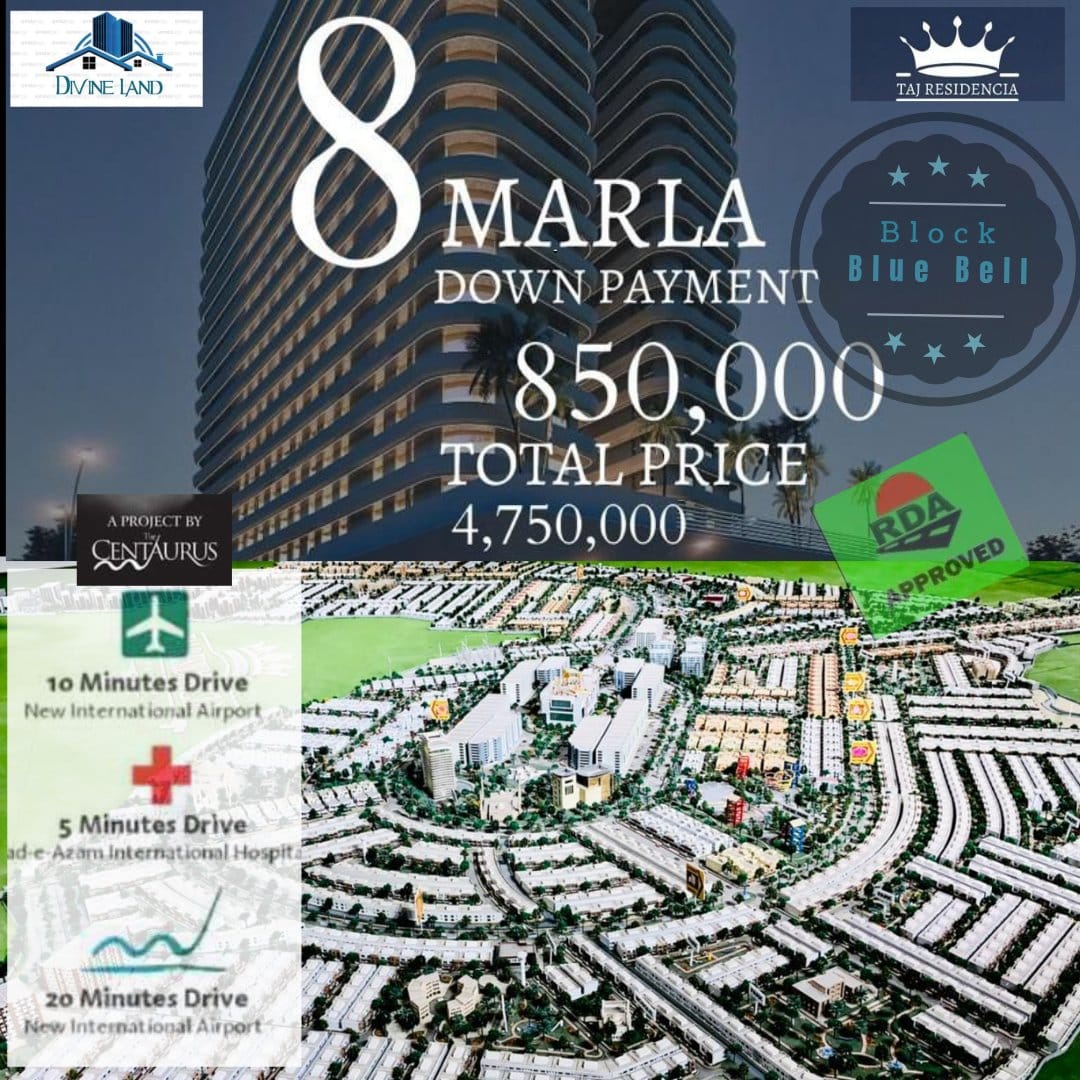Divine Land's - “TAJ RESIDENCIA” Blue Bell Block ️A project of ...