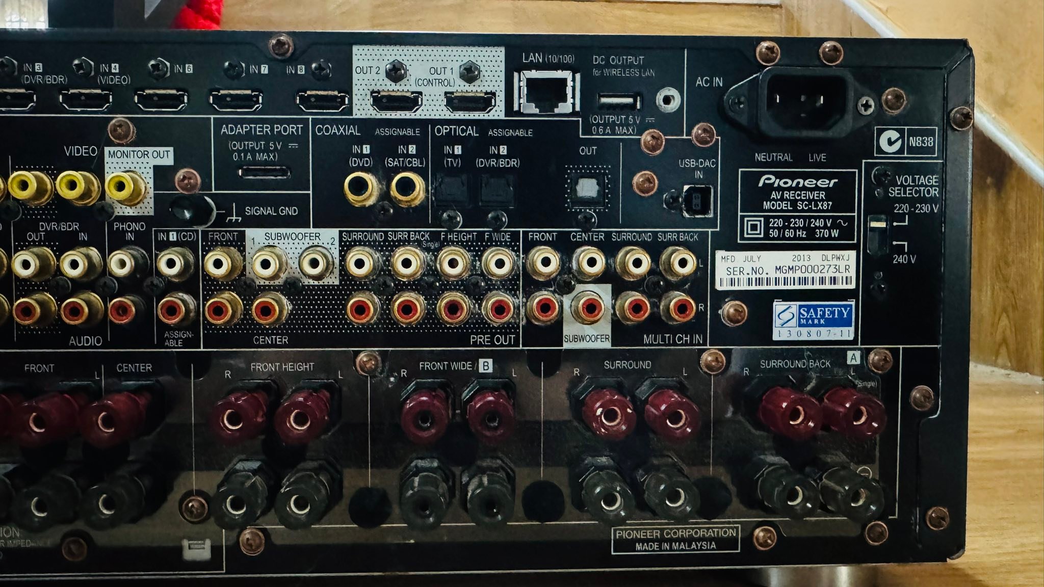 Pioneer SC LX87 9.2 AV Receiver for sale