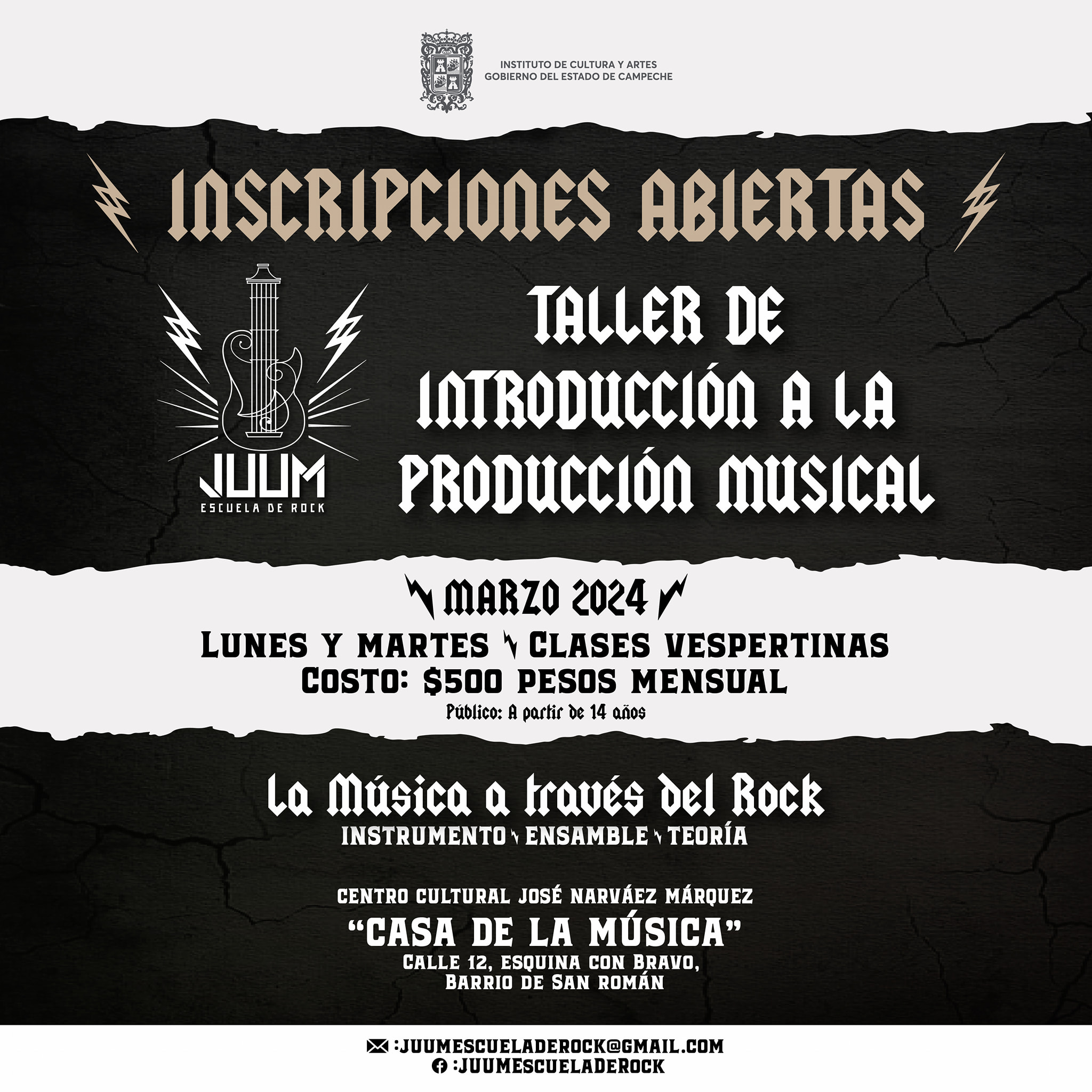 JUUM - Escuela de Rock | San Francisco de Campeche