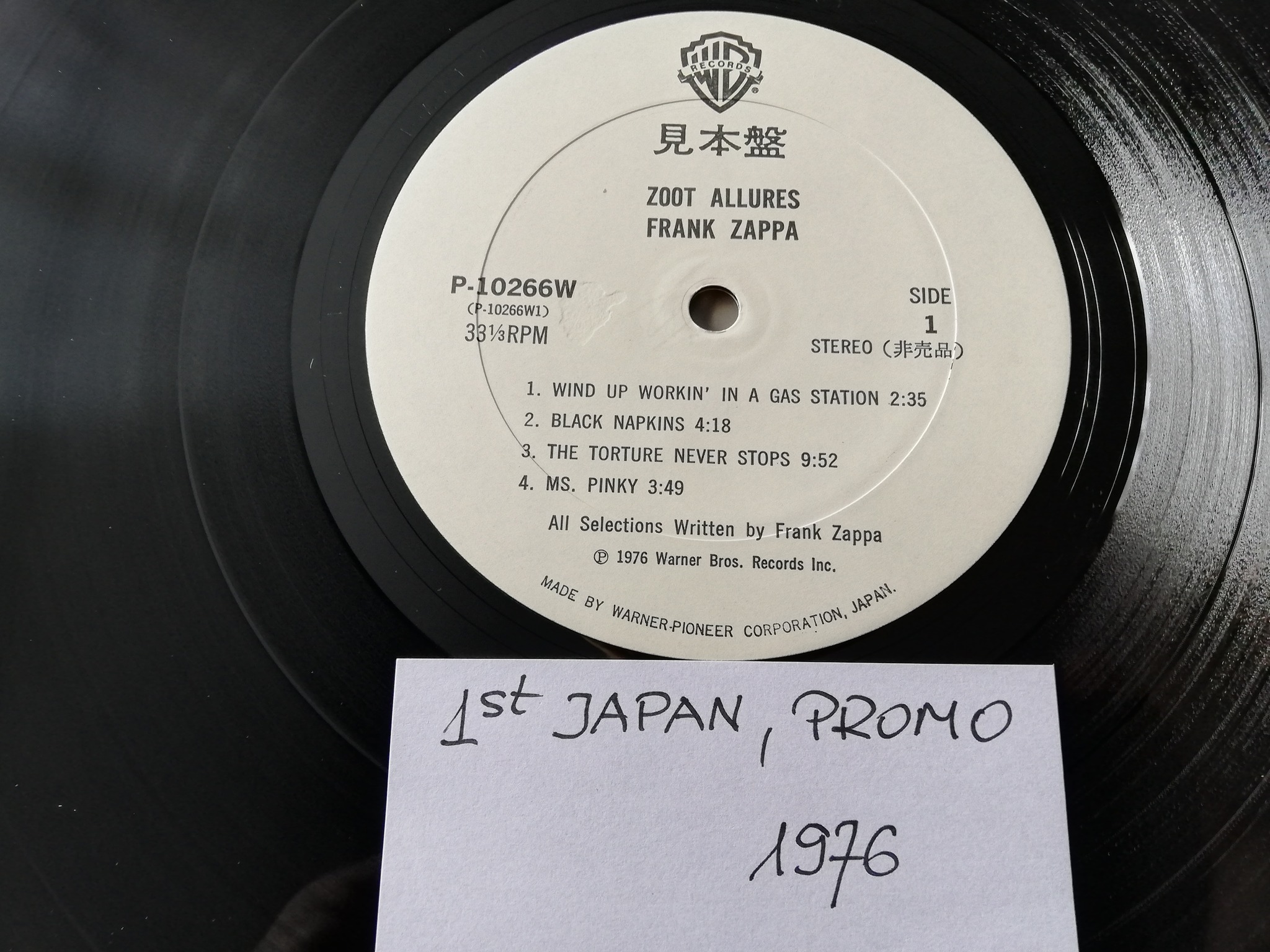 Coś z półki CRAZY COLLECTORa Japan PROMO FRANK ZAPPA - Zoot