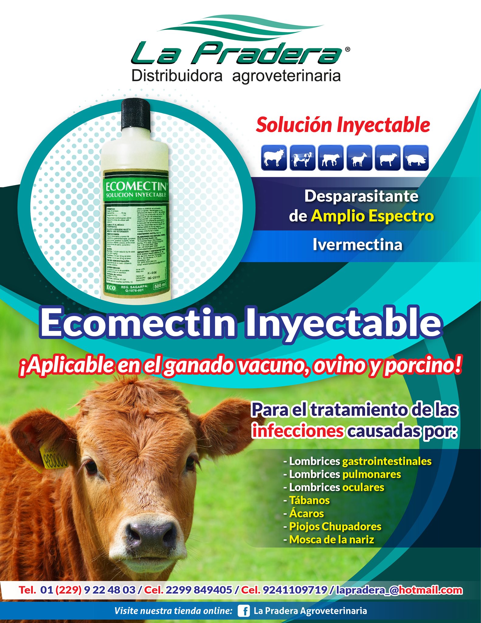 ⚠️Ecomectin® 1% Inyectable⚠️... - La Pradera Agroveterinaria | Facebook