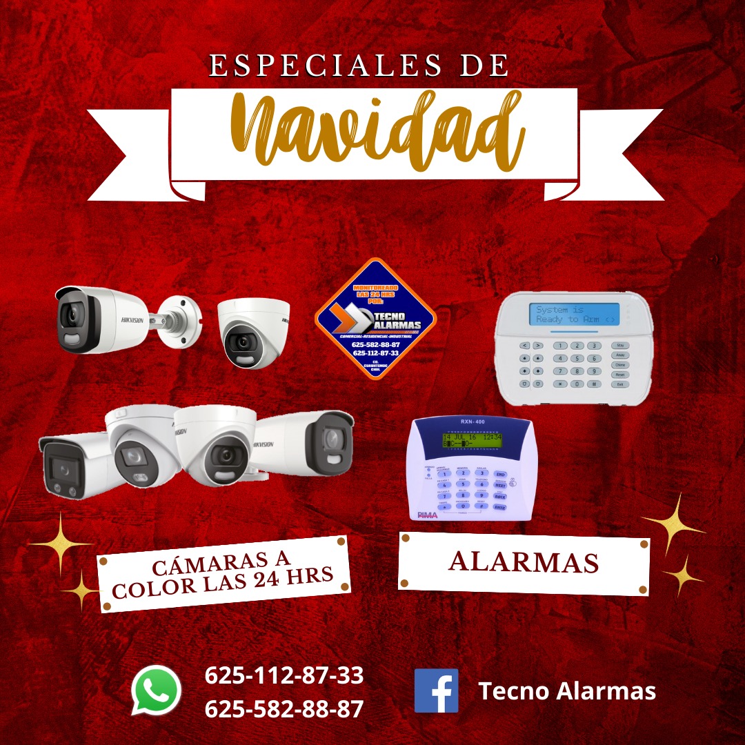 Tecno Alarmas - 🎄Ponte Navideño y aprovecha nuestras...