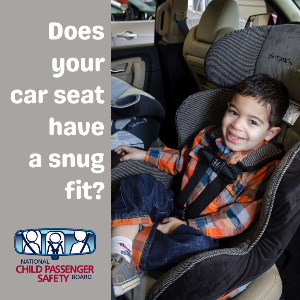 City - #PopQuiz: Does your car seat have a snug fit? Do the “inch test ...
